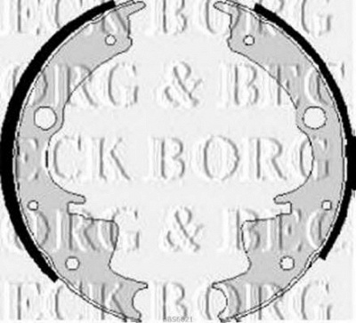 BORG & BECK bbs6021 -  Комплект тормозных колодок